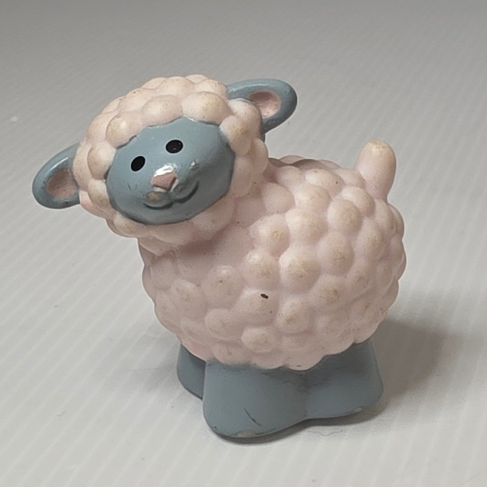 Fisher Price Little‎ People Sheep Small Pink Fair 1990 Figure